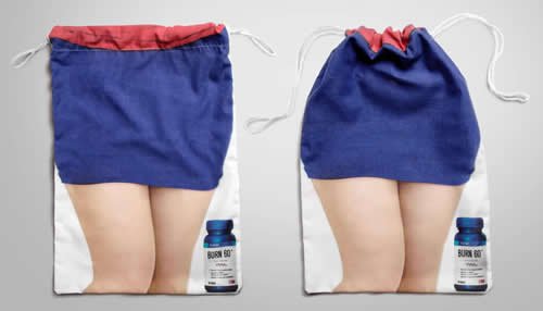 一款減肥產品的帆布袋帆布袋設計稿 一款減肥產品的帆布袋帆布袋設計稿