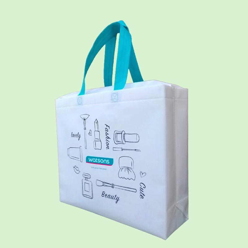 屈臣氏無紡布立體袋米白 屈臣氏無紡布立體袋米白